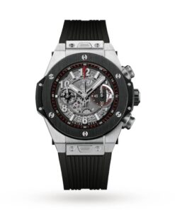 Hublot Big Bang Men Automatic Black Rubber Watch 411.NM.1170.RX