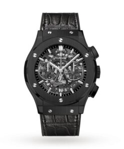 Hublot Classic Fusion Men Automatic Black Alligator Watch 525.CM.0170.LR