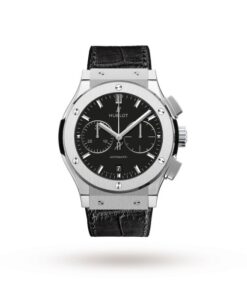 Hublot Classic Fusion Men Automatic Black Alligator Watch 521.NX.1171.LR