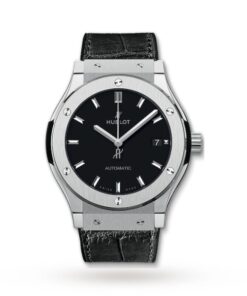 Hublot Classic Fusion Men Automatic Black Alligator Watch 565.NX.1171.LR