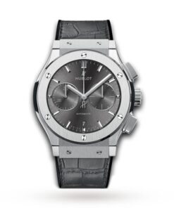 Hublot Classic Fusion Men Automatic Grey Alligator Watch 521.NX.7071.LR