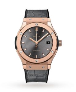 Hublot Classic Fusion Men Automatic Grey Alligator Watch 542.OX.7081.LR