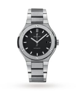 Hublot Classic Fusion Men Automatic Black Titanium Watch 568.NX.1170.NX