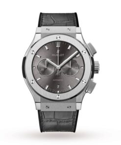 Hublot Classic Fusion Men Automatic Grey Alligator Watch 541.NX.7070.LR