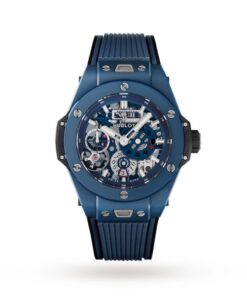Hublot Big Bang Men Automatic Blue Rubber Watch 414.EX.5123.RX