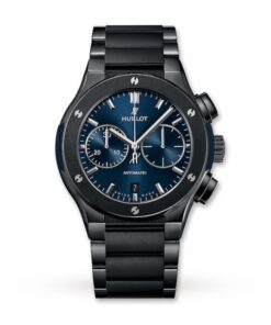 Hublot Classic Fusion Men Automatic Blue Ceramic Watch 520.CM.7170.CM