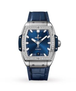 Hublot Spirit Of Big Bang Women Automatic Blue Alligator Watch 665.NX.7170.LR.1204