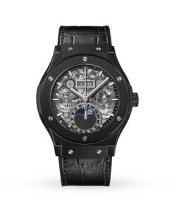Hublot Classic Fusion Men Automatic Black Alligator Watch 547.CX.0170.LR