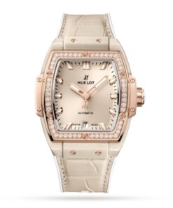 Hublot Spirit Of Big Bang Women Automatic Beige Alligator Watch 665.CZ.898B.LR.1204