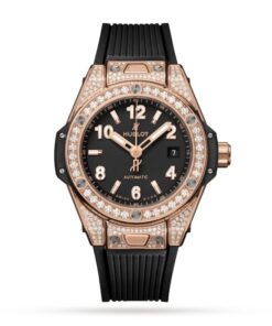 Hublot Big Bang Women Automatic Black Rubber Watch 485.OX.1180.RX.1604