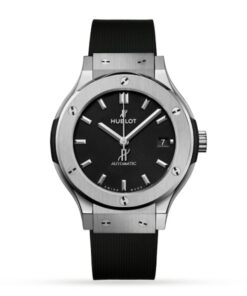 Hublot Classic Fusion Men Automatic Black Rubber Watch 565.NX.1171.RX