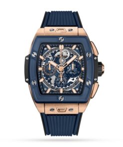Hublot Spirit Of Big Bang Men Automatic Blue Rubber Watch 642.OL.7180.RX