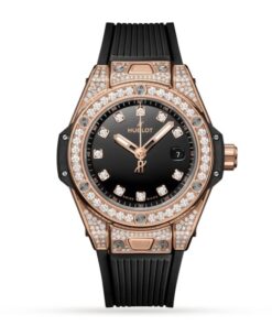 Hublot Big Bang Women Automatic Black Rubber Watch 485.OX.1280.RX.1604