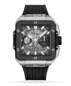 Hublot Square Bang Men Automatic Skeleton Rubber Watch 821.NM.0170.RX