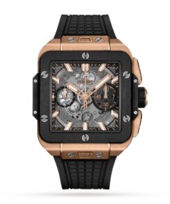 Hublot Square Bang Men Automatic Skeleton Rubber Watch 821.OM.0180.RX