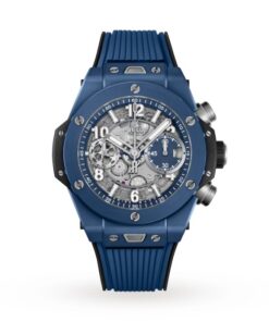 Hublot Big Bang Men Automatic Blue Rubber Watch 441.EX.5129.RX.UCL22