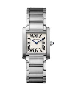 Cartier Tank Française Women Quartz Silver Stainless Steel Watch WSTA0005