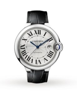 Cartier Ballon Bleu de Cartier Men Automatic Silver Leather Watch W69016Z4