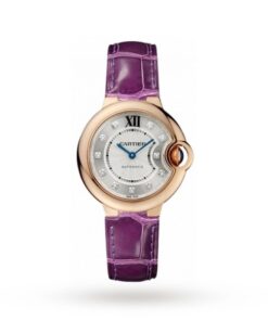 Cartier Ballon Bleu de Cartier Women Automatic Silver Alligator Watch WE902063