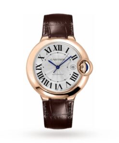 Cartier Ballon Bleu de Cartier Men Automatic Silver Leather Watch WGBB0030