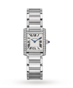 Cartier Tank Française Women Quartz Silver Stainless Steel Watch W4TA0008