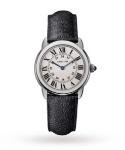 Cartier Ronde de Cartier Women Quartz Silver Leather Watch WSRN0019