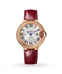 Cartier Ballon Bleu de Cartier Women Quartz Silver Leather Watch WJBB0033