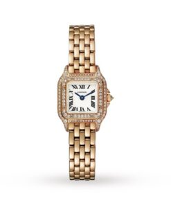 Cartier Panthère de Cartier Women Quartz White 18ct Rose Gold Watch WJPN0020