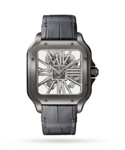 Cartier Santos de Cartier Men Automatic Leather Watch WHSA0009