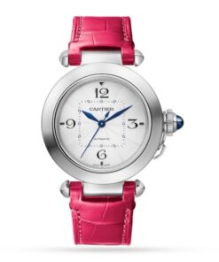 Cartier Pasha de Cartier Women Automatic Silver Alligator Watch WSPA0012