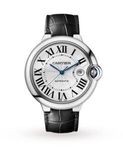 Cartier Ballon Bleu de Cartier Men Automatic Silver Leather Watch WSBB0026