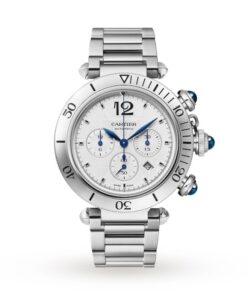 Cartier Pasha de Cartier Men Automatic Silver Stainless Steel Watch WSPA0018