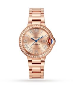 Cartier Ballon Bleu de Cartier Women Automatic Gold 18ct Rose Gold Watch WJBB0077