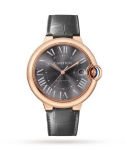 Cartier Ballon Bleu de Cartier Men Automatic Grey Alligator Watch WGBB0050