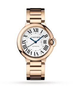 Cartier Ballon Bleu de Cartier Women Automatic Silver 18ct Rose Gold Watch W69004Z2