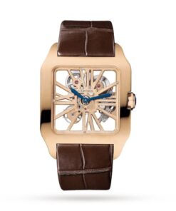 Cartier Santos de Cartier Men Automatic Leather Watch W2020057