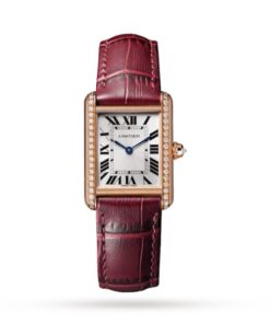 Cartier Tank Louis Women Automatic Silver Leather Watch WJTA0037