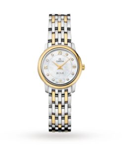 Omega De Ville Women Quartz Mother of Pearl 18ct Yellow Gold Watch O42420246055001