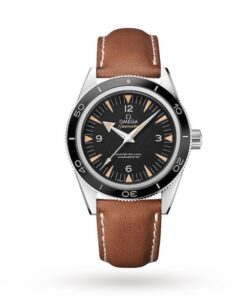 Omega Seamaster Men Automatic Black Leather Watch O23332412101002
