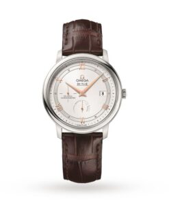 Omega De Ville Men Automatic Silver Leather Watch O42413402102002