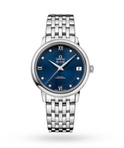 Omega De Ville Women Automatic Blue Stainless Steel Watch O42410332053001