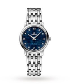 Omega De Ville Women Quartz Blue Stainless Steel Watch O42410276053003