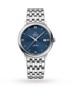Omega De Ville Men Automatic Blue Stainless Steel Watch O42410402003001