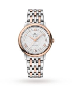 Omega De Ville Women Automatic Mother of Pearl Stainless Steel & 18ct Rose Gold Watch O42420332052002