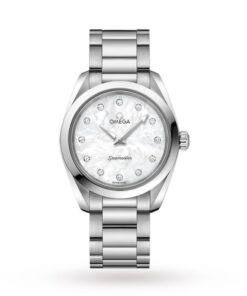Omega Seamaster Aqua Terra Women Quartz Mother of Pearl Stainless Steel Watch O22010286055001