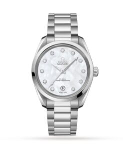 Omega Seamaster Aqua Terra Men Automatic Mother Of Pearl Stainless Steel Watch O22010382055001