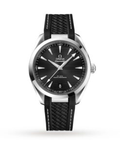 Omega Seamaster Aqua Terra Men Automatic Black Rubber Watch O22012412101001