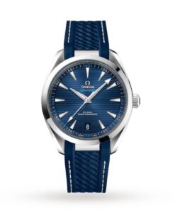 Omega Seamaster Aqua Terra Men Automatic Blue Rubber Watch O22012412103001