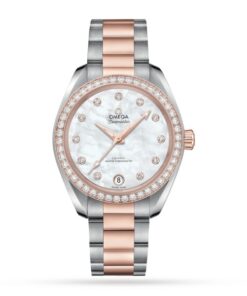 Omega Seamaster Aqua Terra Women Automatic White Stainless Steel & 18ct Rose Gold Watch O22025342055001