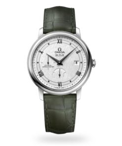 Omega De Ville Men Automatic White Leather Watch O42413402102004